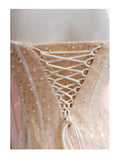 Aesthetic A line Spaghetti Straps Champagne Tulle Formal Mini Homecoming Dress Short 17th Birthday Outfits Graduation Dress Hoco Dresses HZ1121