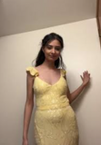 Pretty A line V Neck Yellow Sequin Formal Homecoming Dresses Short 21st Birthday Outfits Graduation Dress Mini Cocktail Dresses HZ1121