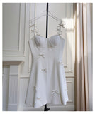 Pretty A Line Spaghetti Straps White Short Formal Homecoming Dresses Middle School Short 21st Birthday Outfits Graduation Dress Mini Cocktail Dresses HZ1121