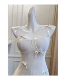Pretty A Line Spaghetti Straps White Satin Short Formal Homecoming Dresses Middle School Short 21st Birthday Outfits Graduation Dress Mini Cocktail Dresses HZ1121