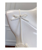 Pretty A Line Spaghetti Straps White Satin Short Formal Homecoming Dresses Middle School Short 21st Birthday Outfits Graduation Dress Mini Cocktail Dresses HZ1121