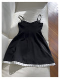 Pretty A Line Spaghetti Straps Black Satin Short Formal Homecoming Dresses Middle School Short 21st Birthday Outfits Graduation Dress Mini Cocktail Dresses HZ1121