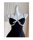 Pretty A Line Spaghetti Straps Black Satin Short Formal Homecoming Dresses Middle School Short 21st Birthday Outfits Graduation Dress Mini Cocktail Dresses HZ1121