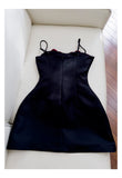 Pretty Ball Gown Spaghetti Straps Black Short Formal Homecoming Dresses Middle School Short 21st Birthday Outfits Graduation Dress Mini Cocktail Dresses HZ1121