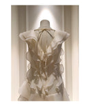 Pretty A line V Neck Ivory Chiffon Short Formal Homecoming Dresses Middle School Short 21st Birthday Outfits Graduation Dress Mini Cocktail Dresses HZ1121