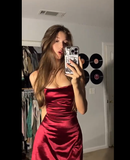 Pretty Sheath Spaghetti Straps Burgundy Formal Homecoming Dresses Short 16th Birthday Outfits Graduation Dress Mini Cocktail Dresses HZ1121