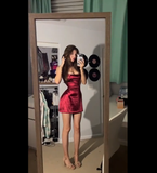 Pretty Sheath Spaghetti Straps Burgundy Formal Homecoming Dresses Short 16th Birthday Outfits Graduation Dress Mini Cocktail Dresses HZ1121