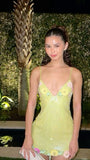Pretty Sheath Spaghetti Straps Yellow Sequin Formal Homecoming Dresses Short 21st Birthday Outfits Graduation Dress Mini Cocktail Dresses HZ1121