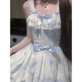 Cute A line Square Neck White Short Mini Summer 16th Birthday Dress Lolita Dress Mini 18th Birthday Outfits Lolita Outfit HZ1121