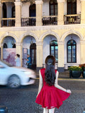 Pretty A Line Red Satin Formal Homecoming Dresses Short 21st Birthday Outfits Graduation Dress Mini Cocktail Dresses HZ1121