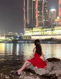 Pretty A Line Red Satin Formal Homecoming Dresses Short 21st Birthday Outfits Graduation Dress Mini Cocktail Dresses HZ1121
