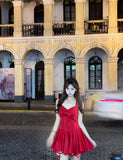 Pretty A Line Red Satin Formal Homecoming Dresses Short 21st Birthday Outfits Graduation Dress Mini Cocktail Dresses HZ1121