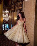 Pretty A Line Sweetheart Lace Yellow Formal Homecoming Dresses 21st Birthday Outfits Graduation Dress Cocktail Dresses HZ1121