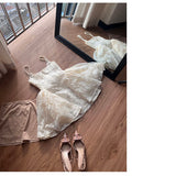 Pretty A line Square Neck White Lace Formal Homecoming Dresses Short 16th Birthday Outfits Graduation Dress Mini Cocktail Dresses HZ1121