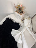 Pretty Ball Gown Sweetheart Black Velvet Formal Homecoming Dresses 21st Birthday Outfits Graduation Dress Short Mini Cocktail Dresses HZ1121