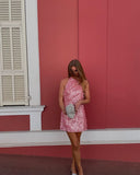 Modest A Line High Neck Pink Sequin Formal Homecoming Dresses 18th Birthday Outfits Graduation Dress Short Mini Hoco Dresses HZ1121