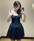 Cute A line Square Neck Red Lace Homecoming Dress Summer Hoco Dresses Short Night Cocktail Dress HZ1121