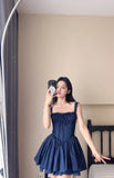 Cute A line Square Neck Red Lace Homecoming Dress Summer Hoco Dresses Short Night Cocktail Dress HZ1121