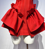 Cute A Line Spaghetti Straps Red Satin Formal Homecoming Dresses 16th Birthday Outfits Graduation Dress Short Mini Hoco Dresses HZ1121