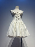 Cute A line Square Neck White Lace Homecoming Dress Summer Hoco Dresses Short Night Cocktail Dress HZ1121