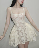Cute Ball Gown Square White Lace Short Mini Formal 8th Grade Homecoming Dresses Middle School Cocktail Dress Hoco Outfits HZ1121