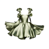 Cute Ball Gown Straps Pink Satin Short Formal 8th Grade Homecoming Dresses Middle School Cocktail Dress Hoco Outfits HZ1121