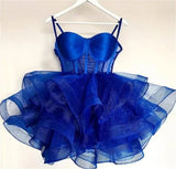 Princess Ball Gown Spaghetti Straps Tulle Formal Homecoming Dresses 8th Grad Dance Graduation Dress Short Hoco Dresses HZ1121