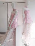 Unique A line Strapless Pink Lace Formal Homecoming Dresses 8th Grad Dance Graduation Dress Short Hoco Dresses HZ1121