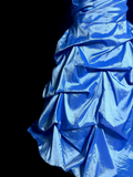 Elegant Mermaid Strapless Royal Blue Long Taffeta Prom Dresses Party Dress 18th Birthday Outfits Graduation Dresses HZ1121