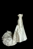 Retro Bridal Dress Mermaid Sweetheart Ivory Satin Long Wedding Dress Retro Wedding Dresses Modest Wedding Gowns HZ1121