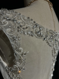 Vintage Bridal Dress Ball Gown Sweetheart White Silver Beads Tulle Long Wedding Dress Retro Wedding Dresses Modest Wedding Gowns HZ1121