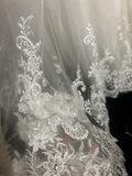 Vintage Bridal Dress Ball Gown Sweetheart Lace White Long Wedding Dress Retro Wedding Dresses Modest Wedding Gowns HZ1121