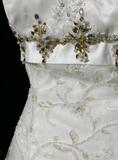 Vintage Bridal Dress Ball Gown Spaghetti Straps Lace Ivory Long Wedding Dress Retro Wedding Dresses Modest Wedding Gowns HZ1121