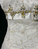 Vintage Bridal Dress Ball Gown Spaghetti Straps Lace Ivory Long Wedding Dress Retro Wedding Dresses Modest Wedding Gowns HZ1121