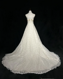 Vintage Bridal Dress Ball Gown Spaghetti Straps Lace Ivory Long Wedding Dress Retro Wedding Dresses Modest Wedding Gowns HZ1121