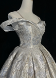 Cute Ball Gown Spaghetti Straps Silver Gray Mini Short Formal Homecoming Dresses Party Short Prom Dress Hoco Dresses HZ1121