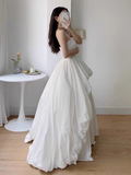 Classic White Strapless Ball Gown Elegant Quinceanera Dress Formal Evening Dress HZ1121