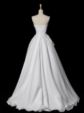 Pretty Wedding Dress Ball Gown Strapless White Long Luxury Wedding Dresses Bridal Gowns Brides Gown HZ1121