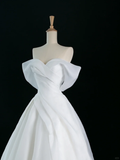 Pretty Wedding Dress Ball Gown Off The Shoulder Short Sleeves White Long Wedding Dresses Bridal Gowns Brides Gown HZ1121
