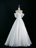 Pretty Wedding Dress Ball Gown Off The Shoulder Short Sleeves White Long Wedding Dresses Bridal Gowns Brides Gown HZ1121