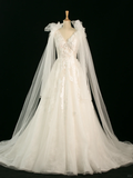 Pretty Wedding Dress Ball Gown V Neck Sleeveless Tulle Lace Long Vintage Wedding Dresses Bridal Gowns Brides Gown HZ1121