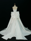 Elegant Wedding Dress Ball Gown Sweetheart Sleeveless White Satin Summer Long Wedding Dresses Bride Dress Bridal Gowns HZ1121