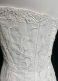 Vintage Wedding Dress 1950s 1940s Mermaid Strapless Lace White Long Wedding Dresses Bridal Gowns Brides Gown HZ1121