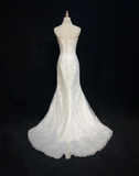 Vintage Wedding Dress 1970s Mermaid Spaghetti Straps Lace Long Wedding Dresses Bridal Gowns Elegant Brides Gown HZ1121