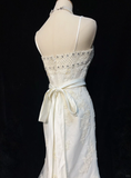 Vintage Wedding Dress 1970s Mermaid Spaghetti Straps Lace Long Wedding Dresses Bridal Gowns Elegant Brides Gown HZ1121
