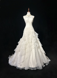 Retro Wedding Dress 1950s 1940s Ball Gown Spaghetti Straps White Long Wedding Dresses Bridal Gowns Brides Gown HZ1121