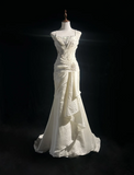 Retro Wedding Dress 1950s 1940s Mermaid Spaghetti Straps Long Wedding Dresses Bridal Gowns Brides Gown HZ1121