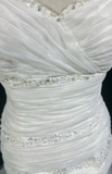 Retro Wedding Dress 1950s 1940s Mermaid Spaghetti Straps White Tulle Long Wedding Dresses Bridal Gowns Elegant Brides Gown HZ1121