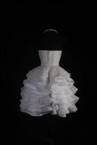Cute Ball Gown Sweetheart White Satin Formal 8th Grade Homecoming Dresses Summer Middle School Hoco Dress Homecoming Outfits HZ1121
