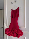 Cute Sheath Scoop Sleeveless Burgundy Short Formal 8th Grade Homecoming Dresses Summer Middle School Hoco Dress Homecoming Outfits HZ1121